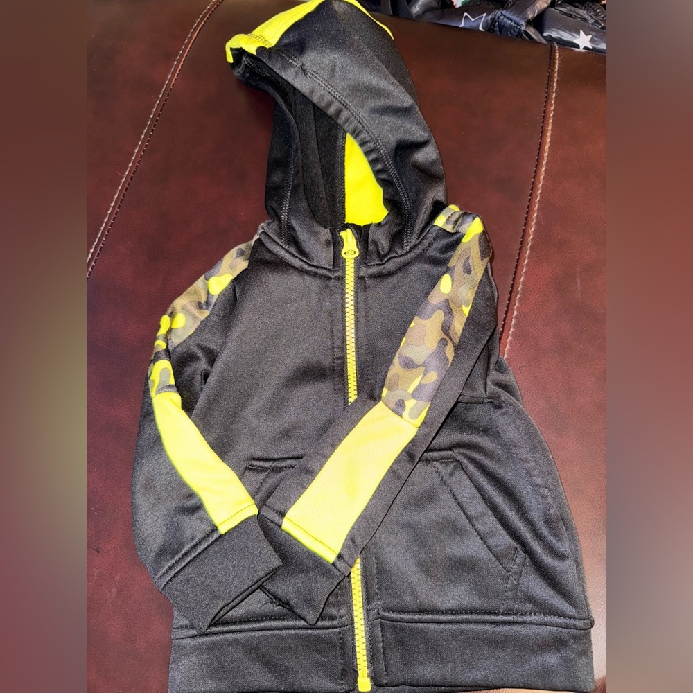 Athletic Works Black and Yellow Kids Hoodie